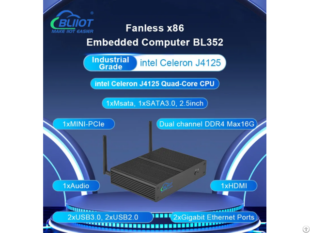 Industrial Iot Fanless Ipc Rugged X86 Computer