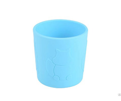 Feeding Cup With Fox Print Straw Detachable