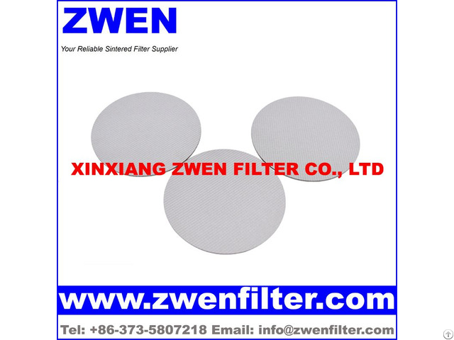 Multilayer Sintered Mesh Filter Disc