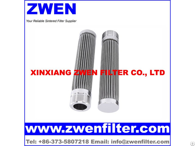 Pleated Wire Mesh Filter Cartridge