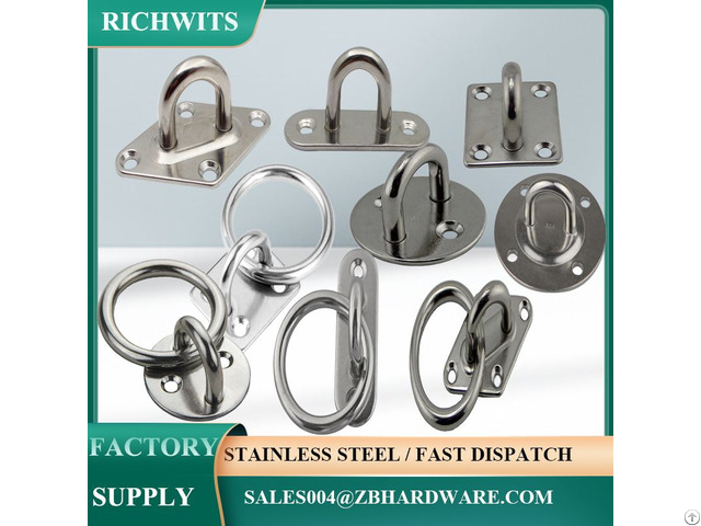 Stainless Steel Wall Mounting Eye Plates
