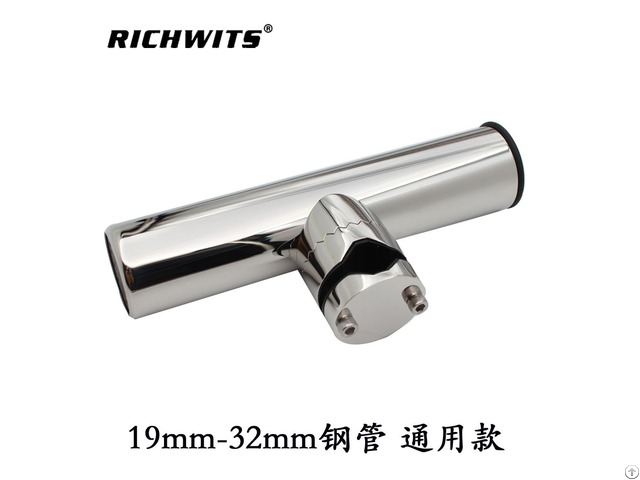 Stainless Steel Metal Clam On Fishing Roder Holder For Popes