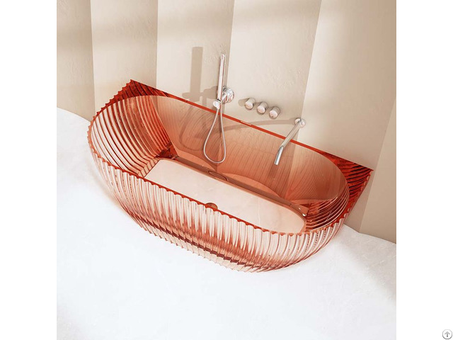 China Luxury Fluted Transparent Tubs Wholesale Monblari