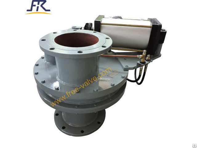 Pneumatic Hard Alloy Seated Rotary Double Disc Gate Valve