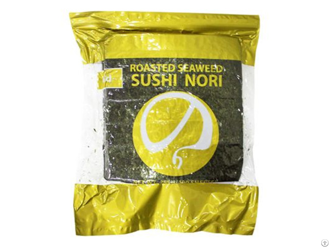 Yaki Sushi Nori Roasted Seaweed Gold 100 Sheets Zippered Bag