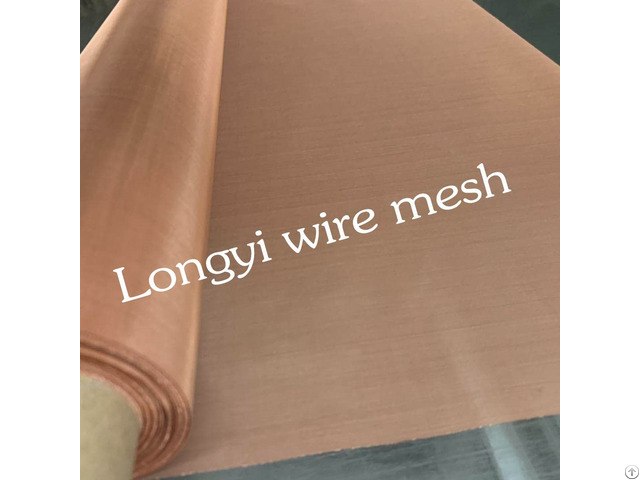 Red Copper Wire Fabric Screen 300 350 400 Mesh 50 45 40 Microns