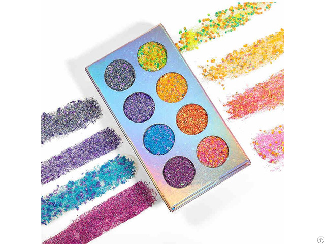 Private Label Shimmer Glitter Cosmetic High Pigmented Eyeshadow Palette