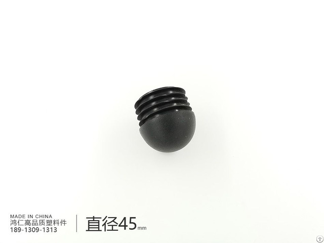 45mm Dome Round Tube Insert Glides Stopper For Plastic Pipe