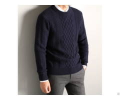 Cashmere Cable Knit Sweater For Men