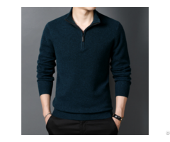 Cashmere Half Zipper Sweater For Men
