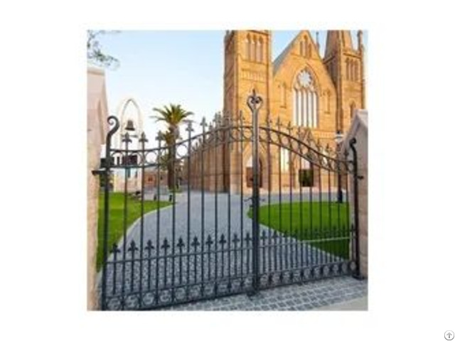 Galvanized Powder Coated Luxury Wrought Iron Gate