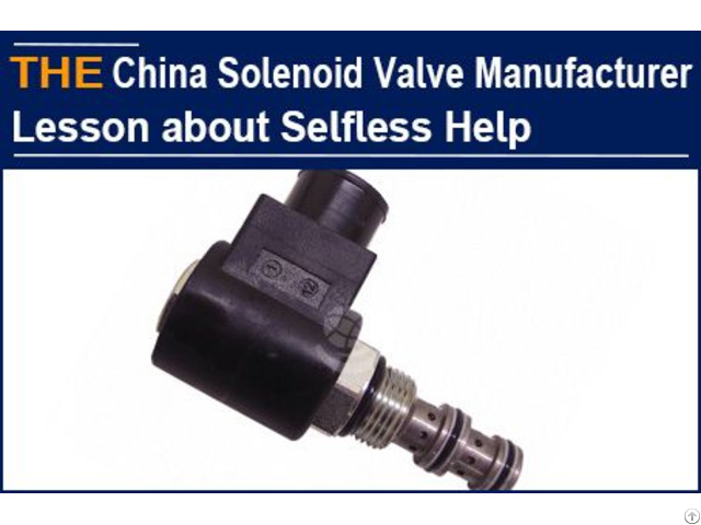 China Solenoid Valve Manufacturer Lesson About Selfless Help