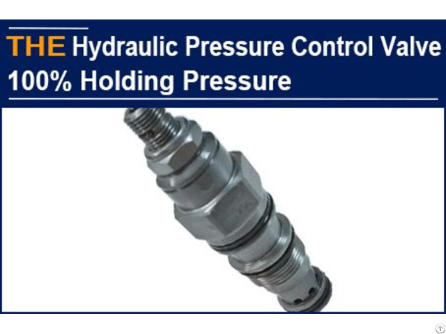 Hydraulic Cartridge Valve 100% Holding Pressure