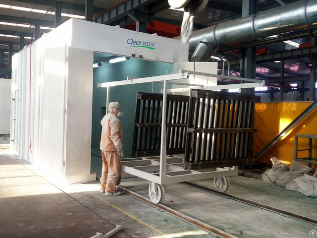 Clear Manual Powder Coating Booth