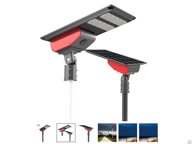 Mistei Monocrystalline Silicon Panel 6000lm Led Integrated Solar Street Light