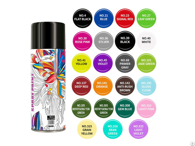 Custom Color Spray Paint Aerosol Fast Dry