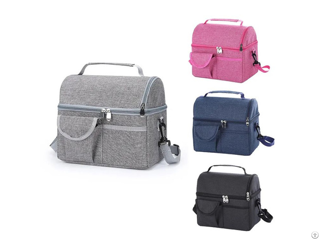 Factory Custom Double Layer Outdoor Picnic Insulated Cooler Bag