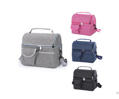 Factory Custom Double Layer Outdoor Picnic Insulated Cooler Bag