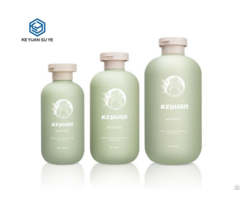Green Series Hdpe Plastic Body Lotion Bottle With Soft Touch Effect