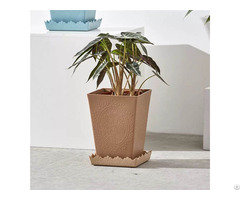 Artificial Decorative Indoor Rectangular Plastic Flower Pot