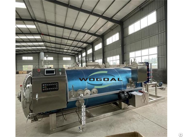 Retort Machine For Dairy Products Horizontal Food Autoclave Sterilization Pouch