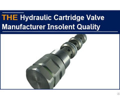 Hydraulic Cartridge Valve Manufacturer Insolent Manufacturing Quality