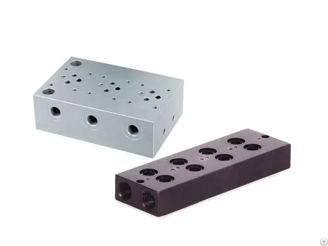 Customized Cnc Machined Aluminum Parts Aluminium Manifold Block For Machining