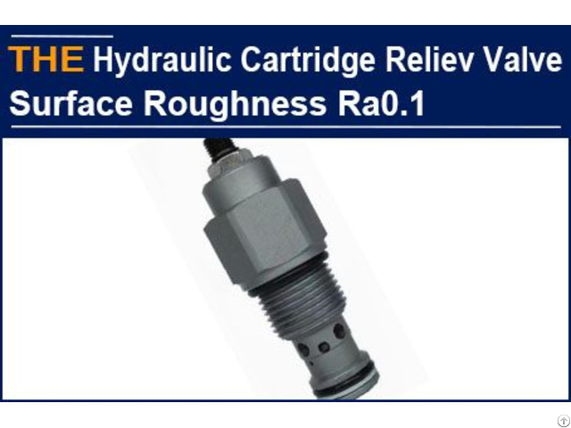 Hydraulic Cartridge Relief Valve Surface Roughness Ra0 1