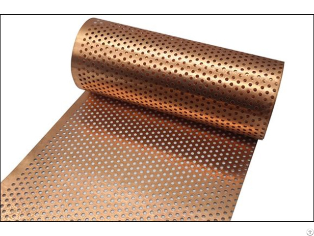 Copper Perforated Filter Panel