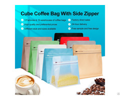 Tp S3fb  Cube Flat Bottom Coffee Bag