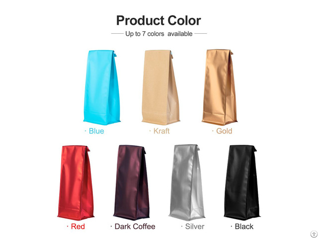 Tp S6fb Flat Bottom Coffee Bag With Tin Tie