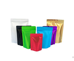 Tp S17cs Colorful Stand Up Pouch With Zipper Red Blue Green Black Purple White Gold