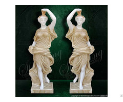 Beautiful Marble Female Statues For Outdoor Garden And Home Decoration Factory Supply