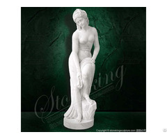 Factory Price White Marble Greek Goddess Venus Bathing Statue For Outdoor Garden Or Home Decor