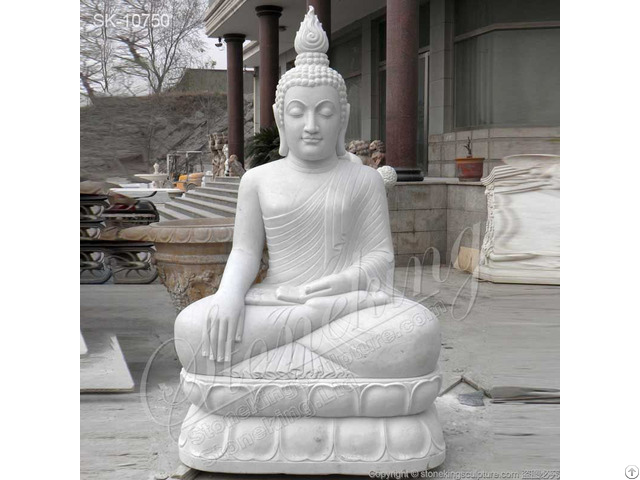 Manufacturer Large Outdoor White Marble Buddha Statue For Garden And Home Decor