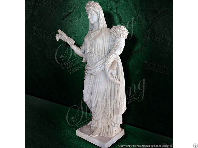 Famous Greek Goddess Marble Demeter Garden Statue For Outdoor And Home Decor
