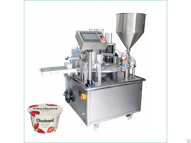 Commercial Yogurt Cup Filling And Sealing Machine