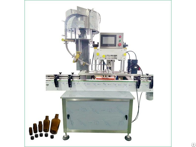 Automatic Capping Machine With Cap Feeder For Sale