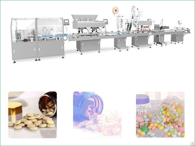 Automatic Pills Tablets Counting Vial Filling Line