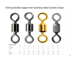 Fishing Tackle Accessory Copper Iron Stainless Steel Swivels Snaps