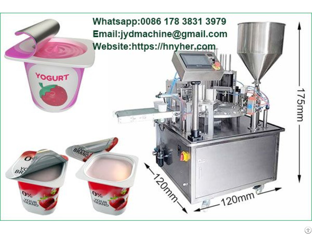 Automatic Yogurt Cup Filling And Sealing Machine