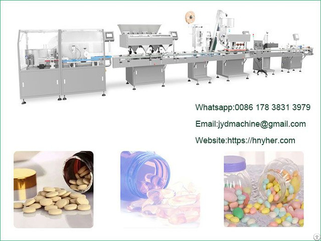 Fully Automatic Pills Tablets Counting Vial Filling Line