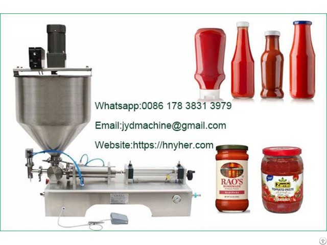 Small Tomato Paste Chili Sauce Filling Machine