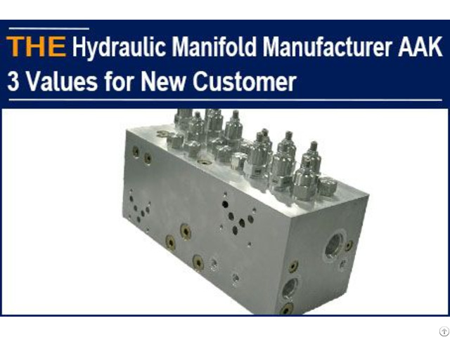 Hydraulic Manifold Manufacturer Aak 3 Values For New Customer