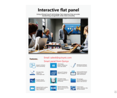 Smart Solution 86 Inch Interactive Flat Panel For Meeting Room And Classroom