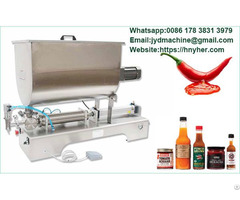 Small U Type Pneumatic Chili Sauce Filling Machine