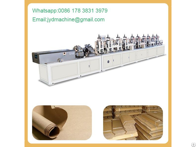 High Speed Brown Paper Edge Protector Machine For Packaging