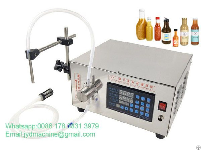 Gx 1 Magnetic Pump Beverage Liquid Filling Machine