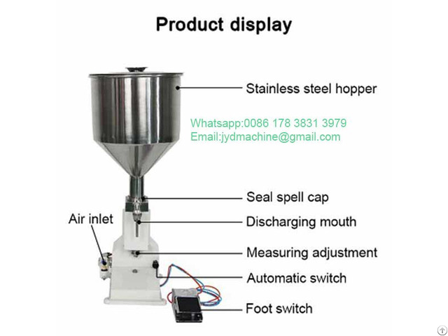 A02 Small Pneumatic Paste Liquid Filling Machine