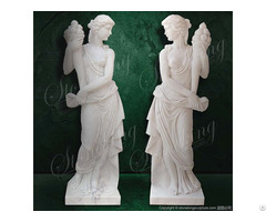 Manufacturer Life Size Elegant Outdoor Marble Female Statues For Garden And Home Decor